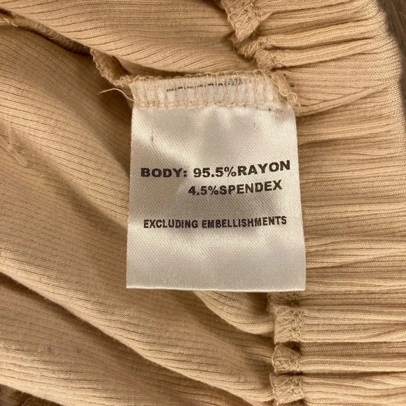 Shareen Collections Australia Tie-Front Top NWT | Nude | Size 8 / Size  Small - Picture 3 of 4